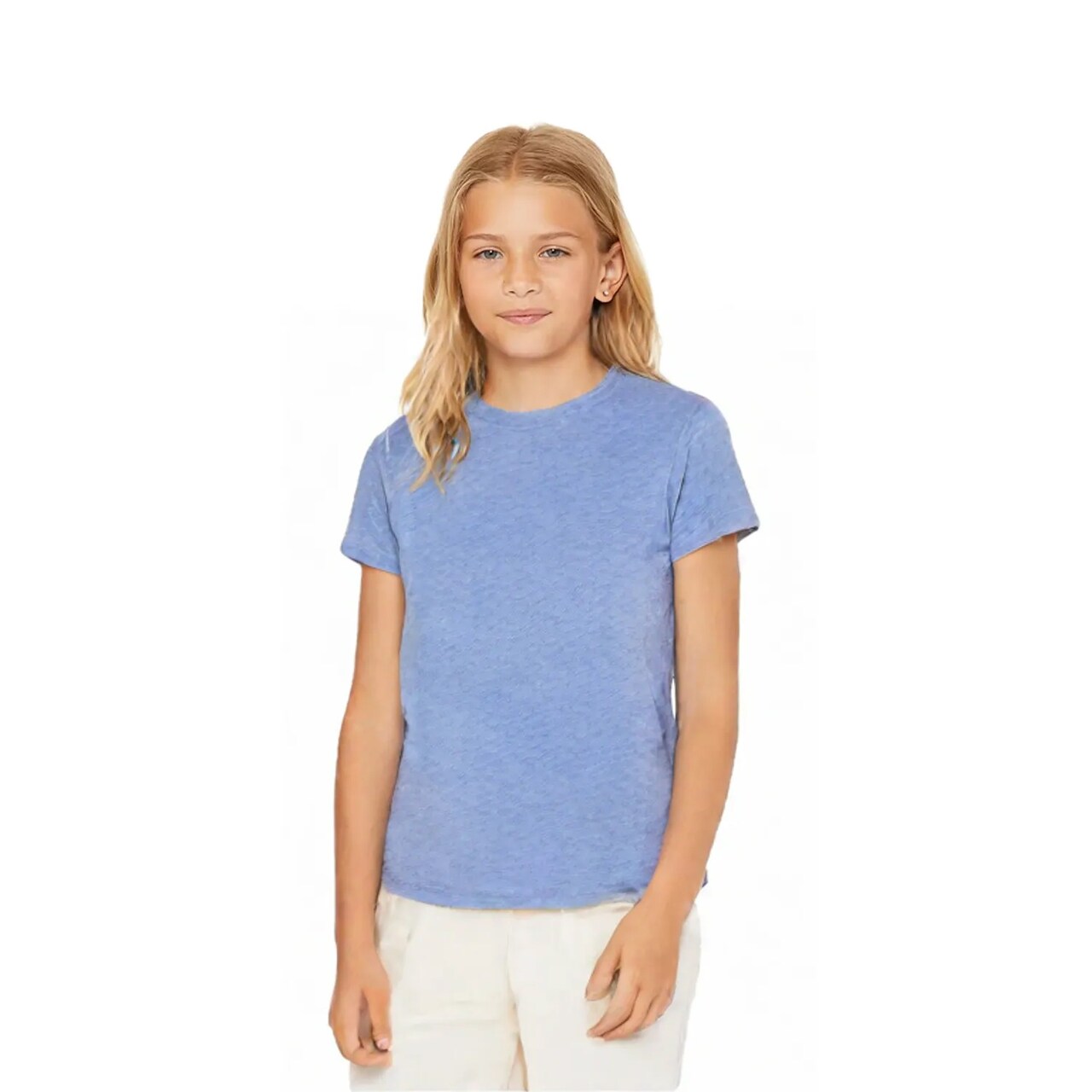 BELLA + CANVAS Youth Triblend Soft Blend Retail Fit Unisex Kids Casual Everyday T-Shirt